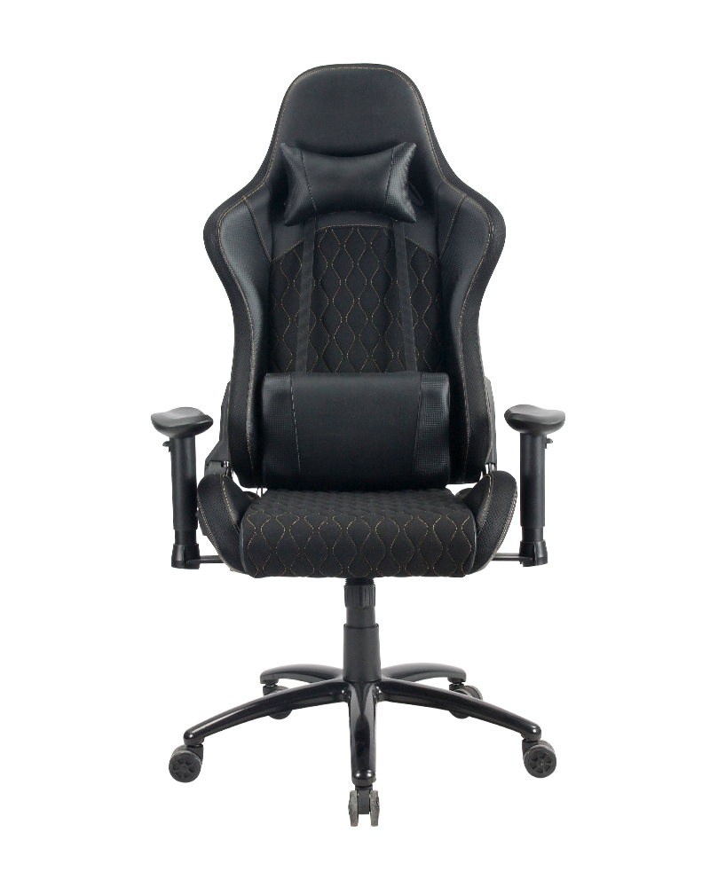 Schwarzer RGB-PC-Gaming-Stuhl aus Leder mit LED-Computerstühlen