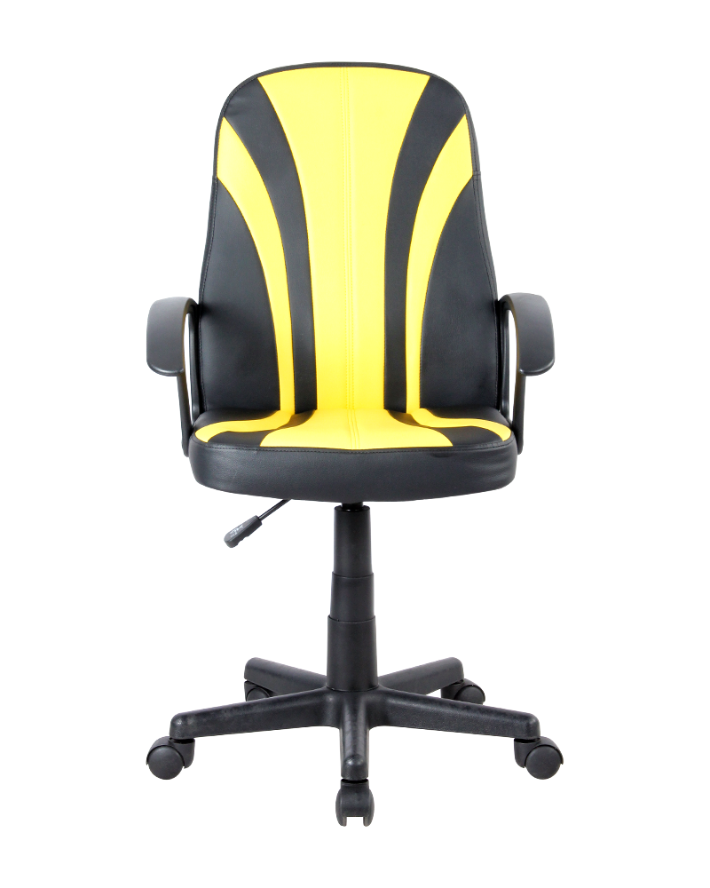 Gelb-schwarze ergonomische drehbare Computerstühle für Kinder/Kinder